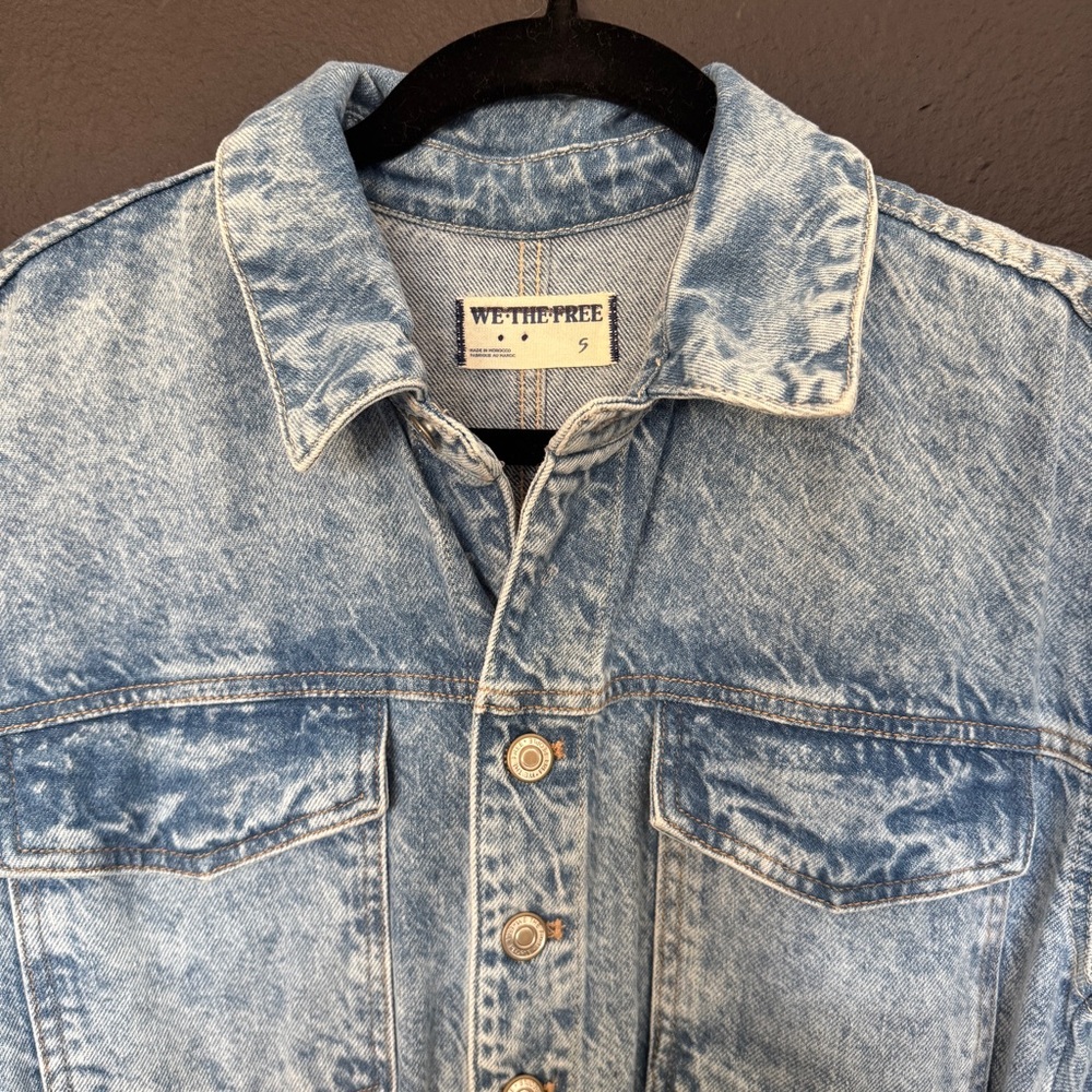 Free People Touch the Sky Denim Jumpsuit - Picture 5 of 7